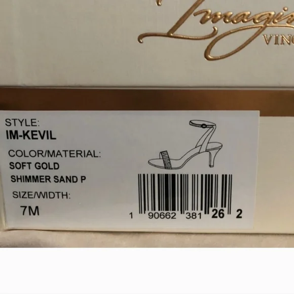 Vince Camuto Imagine Soft Gold Kitten Heels - Picture 14 of 14